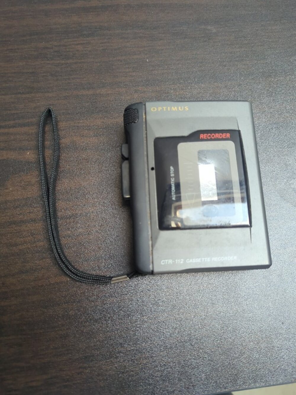 RadioShack Optimus CTR-112 Handheld Cassette Tape Recorder Tested Working